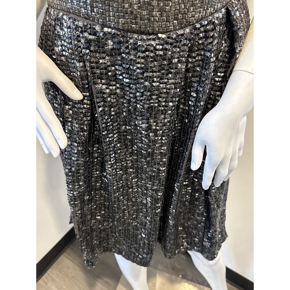 REISS Womens Gold Silver Sequin Dress Size 8 US - Picture 4 of 15